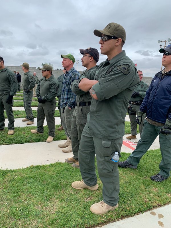 SWAT police officers during training